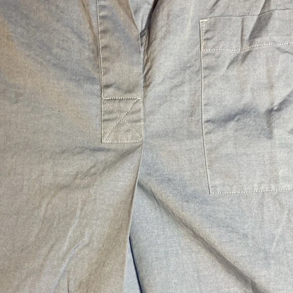 Everlane Womens Short Sleeve Soft Blue Kaftan Popover Blouse Size 8 - Picture 5 of 11